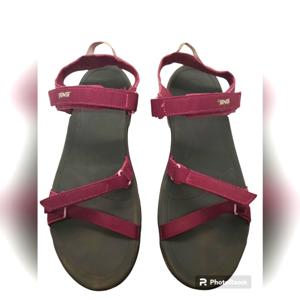 Teva Hiking Sandals Men's Purple Leather Universal